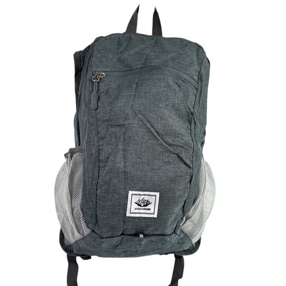 Foldable Lightweight Travel Backpack Dark Gray Packable with Pockets NWOT unisex - Picture 1 of 8